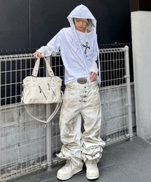 Never mind the XU（ネバーマインドザエックスユー）の「【Never mind the XU】2way faux leather bag / 【ネバーマインド ザ エックスユー】2WAYフェイクレザーバッグ＜着用動画あり＞（ショルダーバッグ）」
