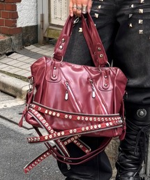 Never mind the XU（ネバーマインドザエックスユー）の「【Never mind the XU】2way faux leather bag / 【ネバーマインド ザ エックスユー】2WAYフェイクレザーバッグ＜着用動画あり＞（ショルダーバッグ）」