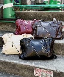 Never mind the XU（ネバーマインドザエックスユー）の「【Never mind the XU】2way faux leather bag / 【ネバーマインド ザ エックスユー】2WAYフェイクレザーバッグ＜着用動画あり＞（ショルダーバッグ）」