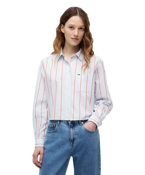 tommy jeans(トミー ジーンズ)の「リラックスクロップドシャツ(シャツ/ブラウス・レディース・その他1/マルチ・X-SMALL/MEDIUM/SMALL)」の1枚目の写真