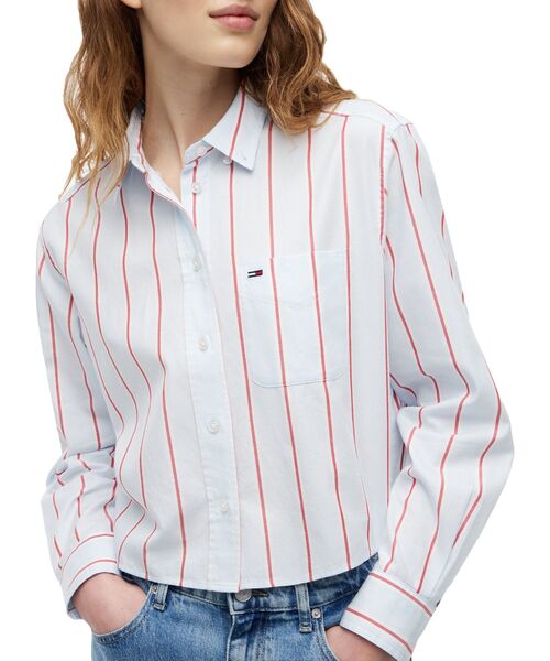 tommy jeans(トミー ジーンズ)の「リラックスクロップドシャツ(シャツ/ブラウス・レディース・その他1/マルチ・X-SMALL/MEDIUM/SMALL)」の4枚目の写真