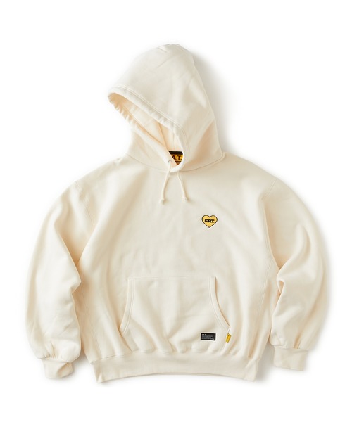 FAT(エフエイティー)の「HEARTY(パーカー・メンズ・オフホワイト/イエロー/ブラック・TITCH(M)/JUMBO(XXL)/FAT(XL)/SKINNY(L))」の1枚目の写真