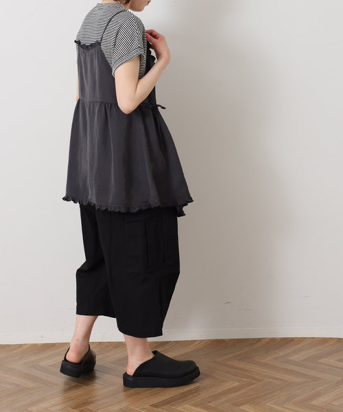 JOURNAL STANDARD LUXE(ジャーナルスタンダード ラックス)の「ヴィンテージローン フリルキャミブラウス(シャツ/ブラウス・レディース・ホワイト×ホワイト/ブラック・FREE)」の9枚目の写真