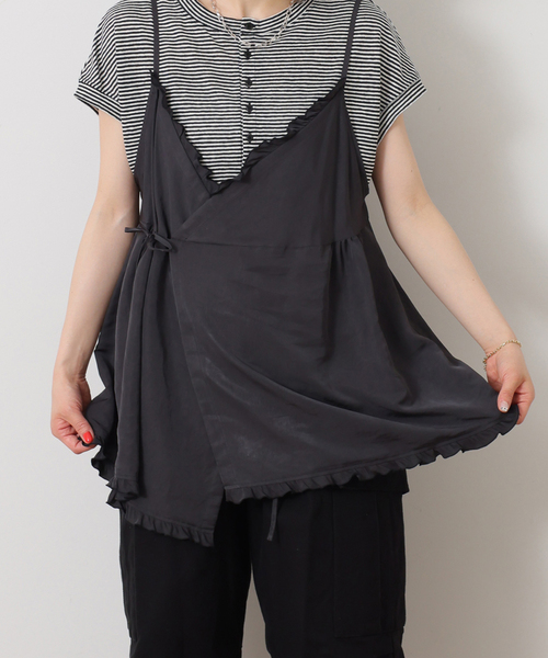 JOURNAL STANDARD LUXE(ジャーナルスタンダード ラックス)の「ヴィンテージローン フリルキャミブラウス(シャツ/ブラウス・レディース・ホワイト×ホワイト/ブラック・FREE)」の12枚目の写真