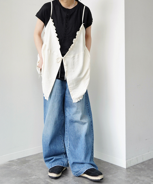 JOURNAL STANDARD LUXE(ジャーナルスタンダード ラックス)の「ヴィンテージローン フリルキャミブラウス(シャツ/ブラウス・レディース・ホワイト×ホワイト/ブラック・FREE)」の16枚目の写真