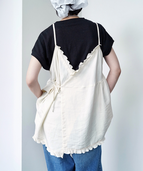 JOURNAL STANDARD LUXE(ジャーナルスタンダード ラックス)の「ヴィンテージローン フリルキャミブラウス(シャツ/ブラウス・レディース・ホワイト×ホワイト/ブラック・FREE)」の18枚目の写真
