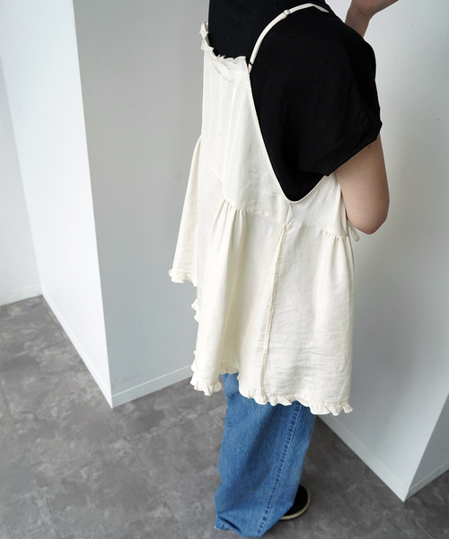 JOURNAL STANDARD LUXE(ジャーナルスタンダード ラックス)の「ヴィンテージローン フリルキャミブラウス(シャツ/ブラウス・レディース・ホワイト×ホワイト/ブラック・FREE)」の20枚目の写真