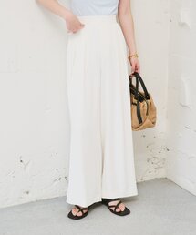 La boutique BonBon | 【RISA監修・WEB限定カラーあり・ひんやりタッチ】夏向き２タックワイドパンツ(スラックス)