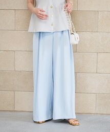 La boutique BonBon | 【RISA監修・WEB限定カラーあり・ひんやりタッチ】夏向き２タックワイドパンツ(スラックス)