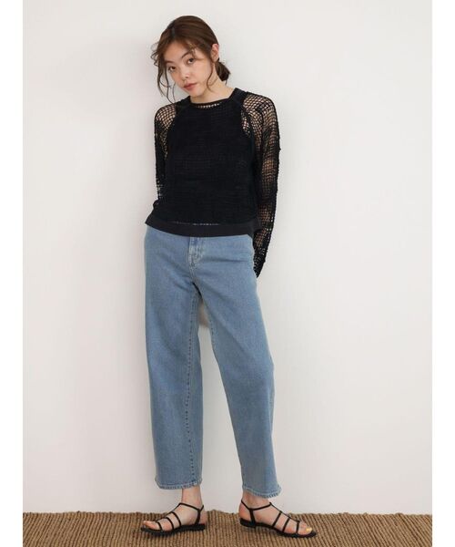 FIKA.（フィーカ）の「Flower mesh knit cardigan（シャツ/ブラウス・レディース・ブラック/ホワイト・MEDIUM）」の15枚目の写真