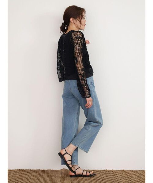 FIKA.（フィーカ）の「Flower mesh knit cardigan（シャツ/ブラウス・レディース・ブラック/ホワイト・MEDIUM）」の18枚目の写真