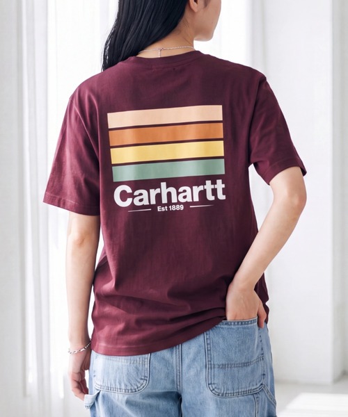 Carhartt(カーハート)の「【T20】【Carhartt/カーハート】HEAVYWEIGHT S/S POCKET LINE GRAPHIC TEE(Tシャツ/カットソー・メンズ・ミント/ゴールド/マルーン・SMALL)」の3枚目の写真