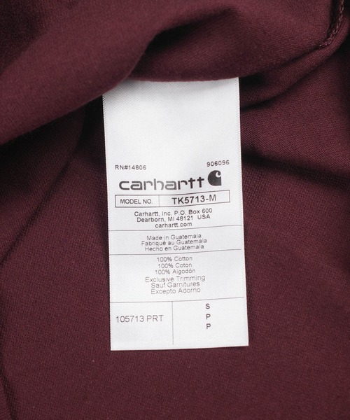 Carhartt(カーハート)の「【T20】【Carhartt/カーハート】HEAVYWEIGHT S/S POCKET LINE GRAPHIC TEE(Tシャツ/カットソー・メンズ・ミント/ゴールド/マルーン・SMALL)」の8枚目の写真