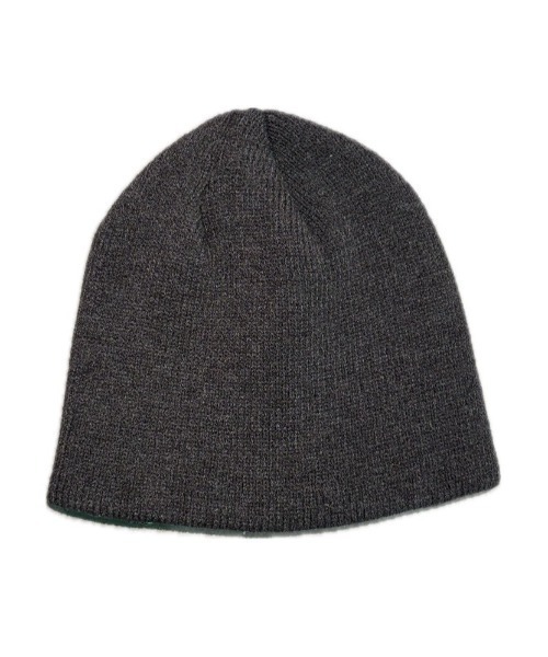 E RIN AI E(オリンアイ)の「【E RIN AI E】EE TWIN RING BEANIE / 【オリンアイ】EEツインリングメタルロゴビーニー(ニットキャップ/ビーニー・メンズ・グレー/ブラック・ONE SIZE)」の4枚目の写真