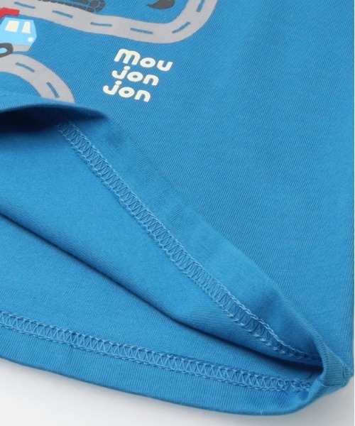 Moujonjon(ムージョンジョン)の「【WEB限定】働く車ワッペン付Tシャツ(Tシャツ/カットソー・キッズ・ブルー/イエロー・80/90/100/110/120/130)」の6枚目の写真