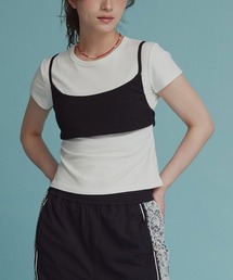 【W:Huku / ソフトタッチツイル】ロング ストラップ ビスチェ / Soft-Touch Twill Long Strap Bustier