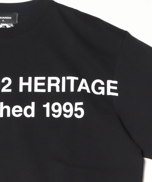 DSQUARED2（ディースクエアード）の「Loose Fit Tee Lux Jersey Dsquared2 Heritage/0262（Tシャツ/カットソー・メンズ・ホワイト/ブラック・XL/M/S/L）」の5枚目の写真