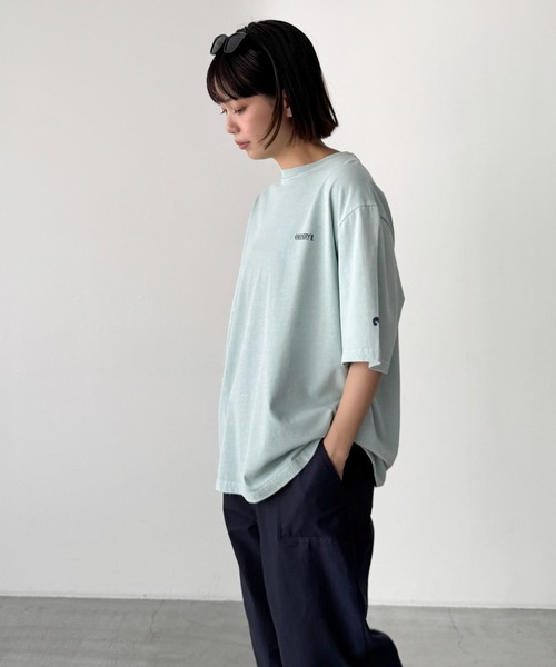 CANAL JEAN(キャナルジーン)の「Twelve12 GRNRY Tシャツ(Tシャツ/カットソー・レディース・チャコールグレー/サックスブルー・LARGE/MEDIUM)」の3枚目の写真
