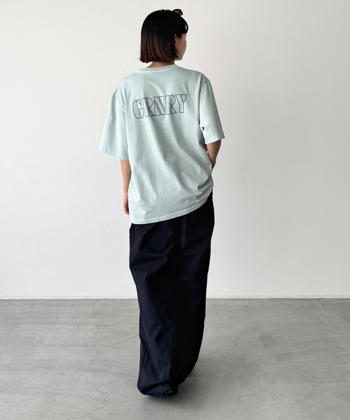 CANAL JEAN(キャナルジーン)の「Twelve12 GRNRY Tシャツ(Tシャツ/カットソー・レディース・チャコールグレー/サックスブルー・LARGE/MEDIUM)」の5枚目の写真