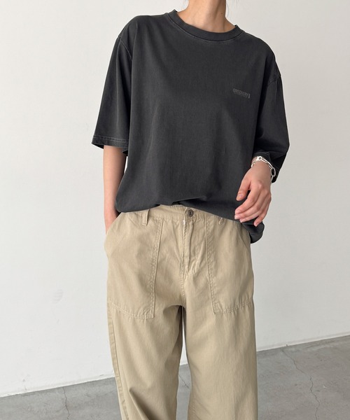 CANAL JEAN(キャナルジーン)の「Twelve12 GRNRY Tシャツ(Tシャツ/カットソー・レディース・チャコールグレー/サックスブルー・LARGE/MEDIUM)」の7枚目の写真