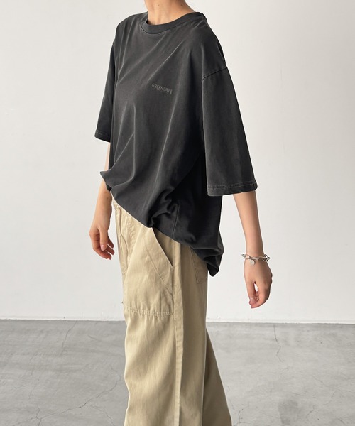 CANAL JEAN(キャナルジーン)の「Twelve12 GRNRY Tシャツ(Tシャツ/カットソー・レディース・チャコールグレー/サックスブルー・LARGE/MEDIUM)」の8枚目の写真