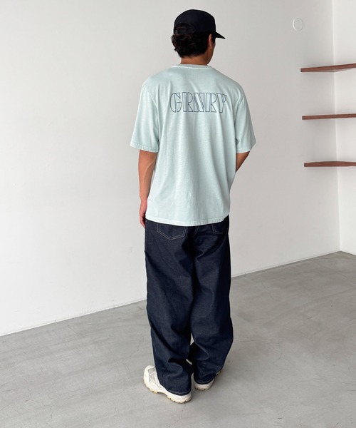 CANAL JEAN(キャナルジーン)の「Twelve12 GRNRY Tシャツ(Tシャツ/カットソー・レディース・チャコールグレー/サックスブルー・LARGE/MEDIUM)」の11枚目の写真