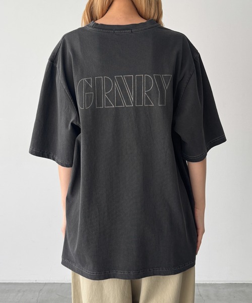 CANAL JEAN(キャナルジーン)の「Twelve12 GRNRY Tシャツ(Tシャツ/カットソー・レディース・チャコールグレー/サックスブルー・LARGE/MEDIUM)」の15枚目の写真