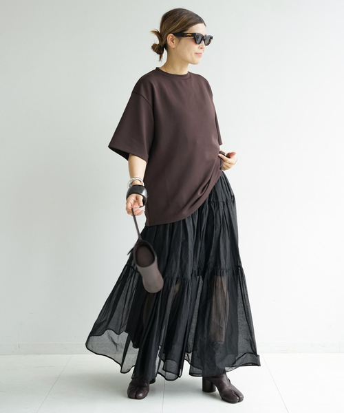 Marilyn Moon(マリリンムーン)の「【MARILYN MOON/マリリンムーン】dramatic skirt(スカート・レディース・ブラック/ホワイト・36/38)」の3枚目の写真