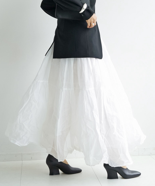 Marilyn Moon(マリリンムーン)の「【MARILYN MOON/マリリンムーン】dramatic skirt(スカート・レディース・ブラック/ホワイト・36/38)」の12枚目の写真