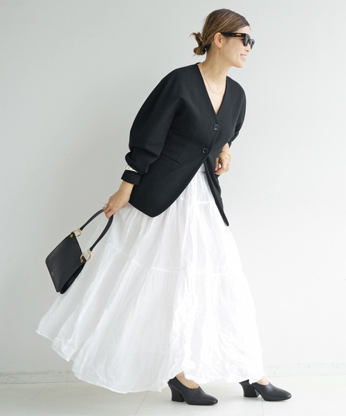 Marilyn Moon(マリリンムーン)の「【MARILYN MOON/マリリンムーン】dramatic skirt(スカート・レディース・ブラック/ホワイト・36/38)」の14枚目の写真