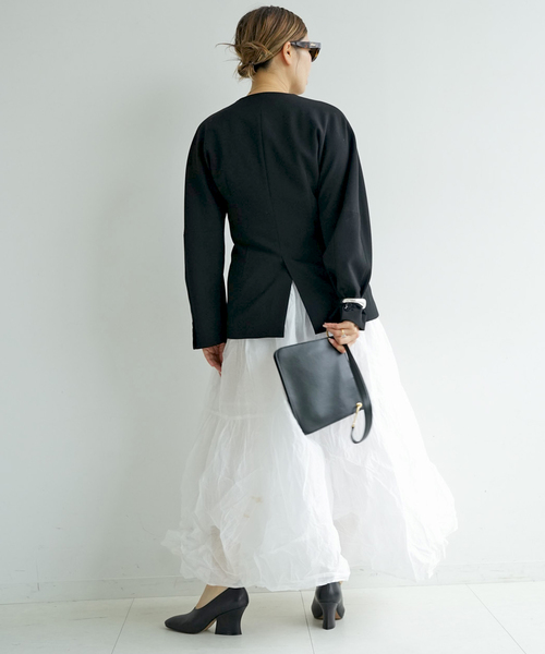 Marilyn Moon(マリリンムーン)の「【MARILYN MOON/マリリンムーン】dramatic skirt(スカート・レディース・ブラック/ホワイト・36/38)」の17枚目の写真