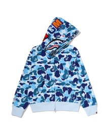 ABC CAMO CRYSTAL STONE SHARK FULL ZIP HOODIE