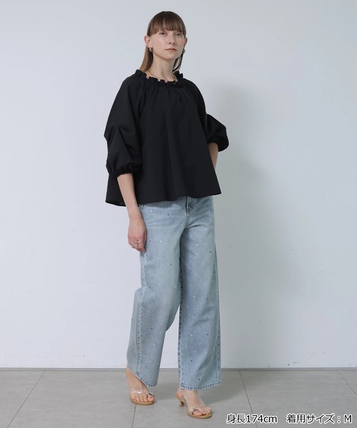 CADUNE(カデュネ)の「キラキラデニム(その他パンツ・レディース・ライトブルー・40/38/36/34)」の3枚目の写真