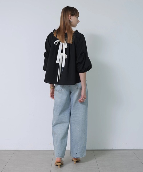 CADUNE(カデュネ)の「キラキラデニム(その他パンツ・レディース・ライトブルー・40/38/36/34)」の4枚目の写真