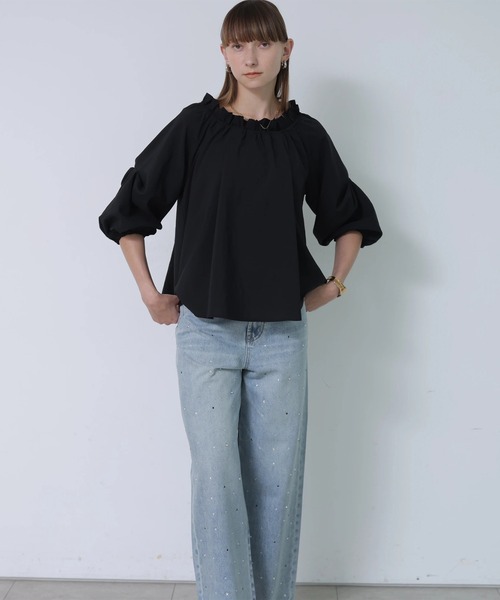 CADUNE(カデュネ)の「キラキラデニム(その他パンツ・レディース・ライトブルー・40/38/36/34)」の5枚目の写真