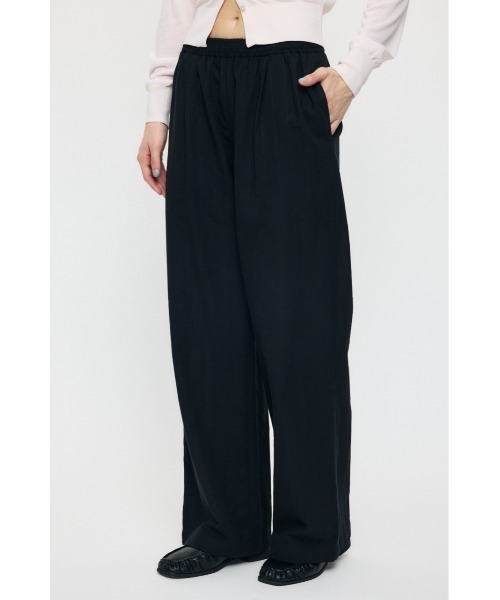 MOUSSY(マウジー)の「【セットアップ対応】DRAWSTRING EASY パンツ(その他パンツ・レディース・ブルー系その他3/ベージュ系その他/ブラック・1/2)」の2枚目の写真