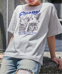 《ネコフォト・サガラロゴ》プリントTシャツ/カジュアル×ストリート/春夏/全3色