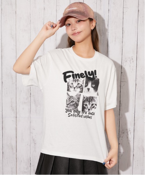 GORGE(ゴージ)の「《ネコフォト・サガラロゴ》プリントTシャツ/カジュアル×ストリート/春夏/全3色(Tシャツ/カットソー・レディース・オフホワイト/チャコール/オートミール・F)」の15枚目の写真