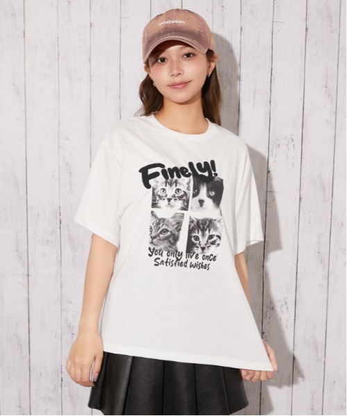 GORGE(ゴージ)の「《ネコフォト・サガラロゴ》プリントTシャツ/カジュアル×ストリート/春夏/全3色(Tシャツ/カットソー・レディース・オフホワイト/チャコール/オートミール・F)」の16枚目の写真