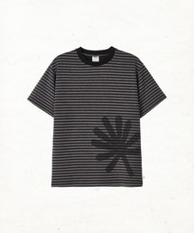DANDEL（ダンデル）の「DD murky stripe symbol tee (CHARCOAL)（Tシャツ/カットソー）」