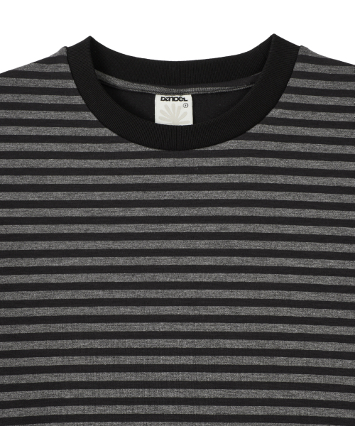 DANDEL(ダンデル)の「DD murky stripe symbol tee (CHARCOAL)(Tシャツ/カットソー・レディース・その他・1/2)」の2枚目の写真