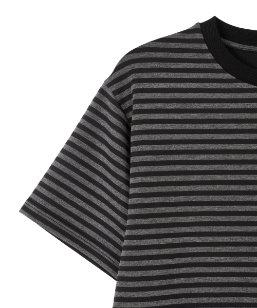 DANDEL(ダンデル)の「DD murky stripe symbol tee (CHARCOAL)(Tシャツ/カットソー・レディース・その他・1/2)」の3枚目の写真