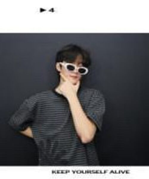 DANDEL(ダンデル)の「DD murky stripe symbol tee (CHARCOAL)(Tシャツ/カットソー・レディース・その他・1/2)」の6枚目の写真