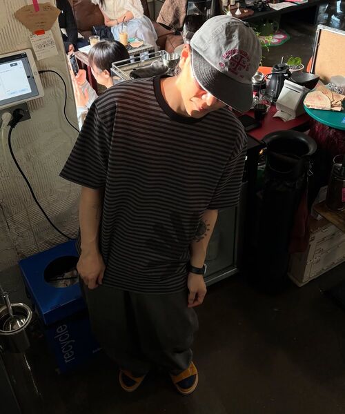 DANDEL(ダンデル)の「DD murky stripe symbol tee (CHARCOAL)(Tシャツ/カットソー・レディース・その他・1/2)」の8枚目の写真
