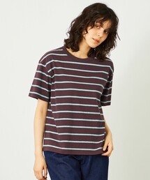 GREY LABEL マルチボーダー半袖Tシャツ