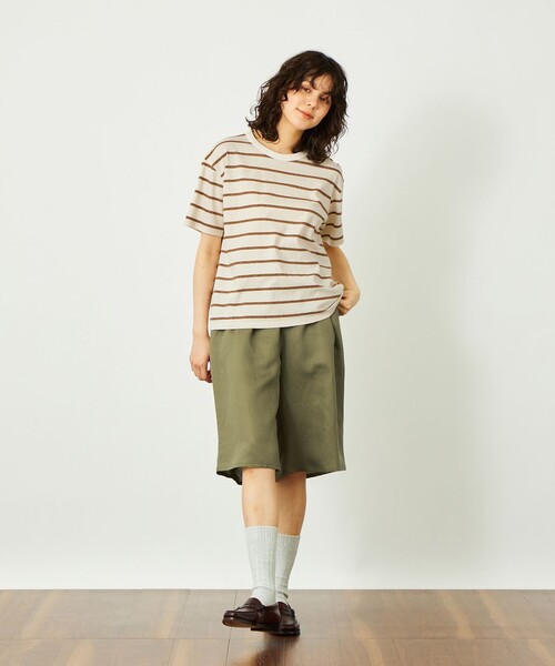 MACKINTOSH PHILOSOPHY(マッキントッシュ フィロソフィー)の「GREY LABEL マルチボーダー半袖Tシャツ(Tシャツ/カットソー・レディース・オフホワイト/ブラウン系その他4/レッド系その他・2/6)」の13枚目の写真