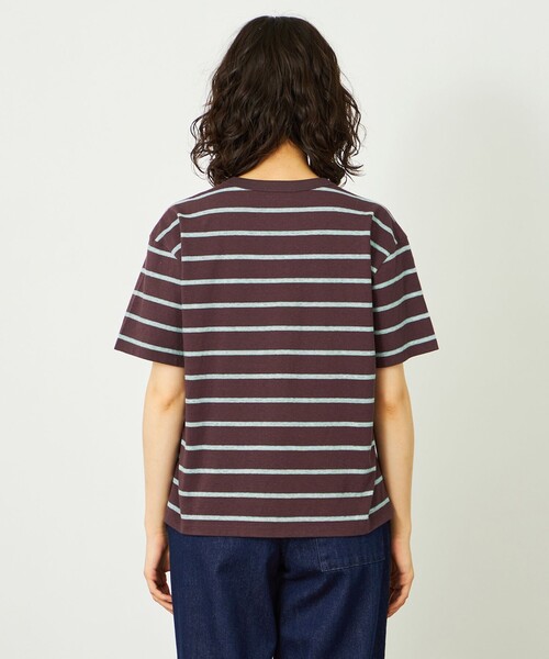 MACKINTOSH PHILOSOPHY(マッキントッシュ フィロソフィー)の「GREY LABEL マルチボーダー半袖Tシャツ(Tシャツ/カットソー・レディース・オフホワイト/ブラウン系その他4/レッド系その他・2/6)」の8枚目の写真