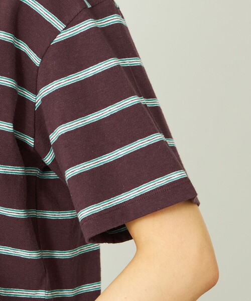 MACKINTOSH PHILOSOPHY(マッキントッシュ フィロソフィー)の「GREY LABEL マルチボーダー半袖Tシャツ(Tシャツ/カットソー・レディース・オフホワイト/ブラウン系その他4/レッド系その他・2/6)」の7枚目の写真