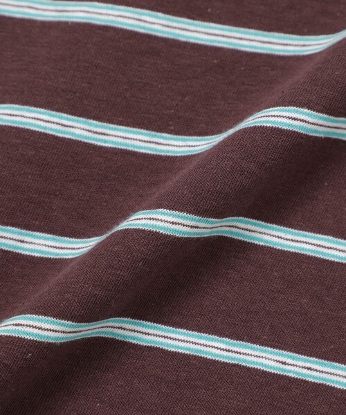 MACKINTOSH PHILOSOPHY(マッキントッシュ フィロソフィー)の「GREY LABEL マルチボーダー半袖Tシャツ(Tシャツ/カットソー・レディース・オフホワイト/ブラウン系その他4/レッド系その他・2/6)」の4枚目の写真