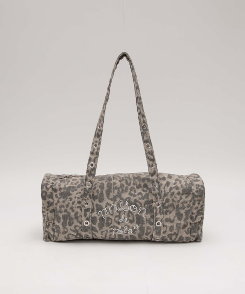 ROLAROLA（ロラロラ）の「MAISON DE ROLA STUD LEOPARD DUFFLE BAG BEIGE（ショルダーバッグ・レディース・ベージュ・FREE）」の2枚目の写真